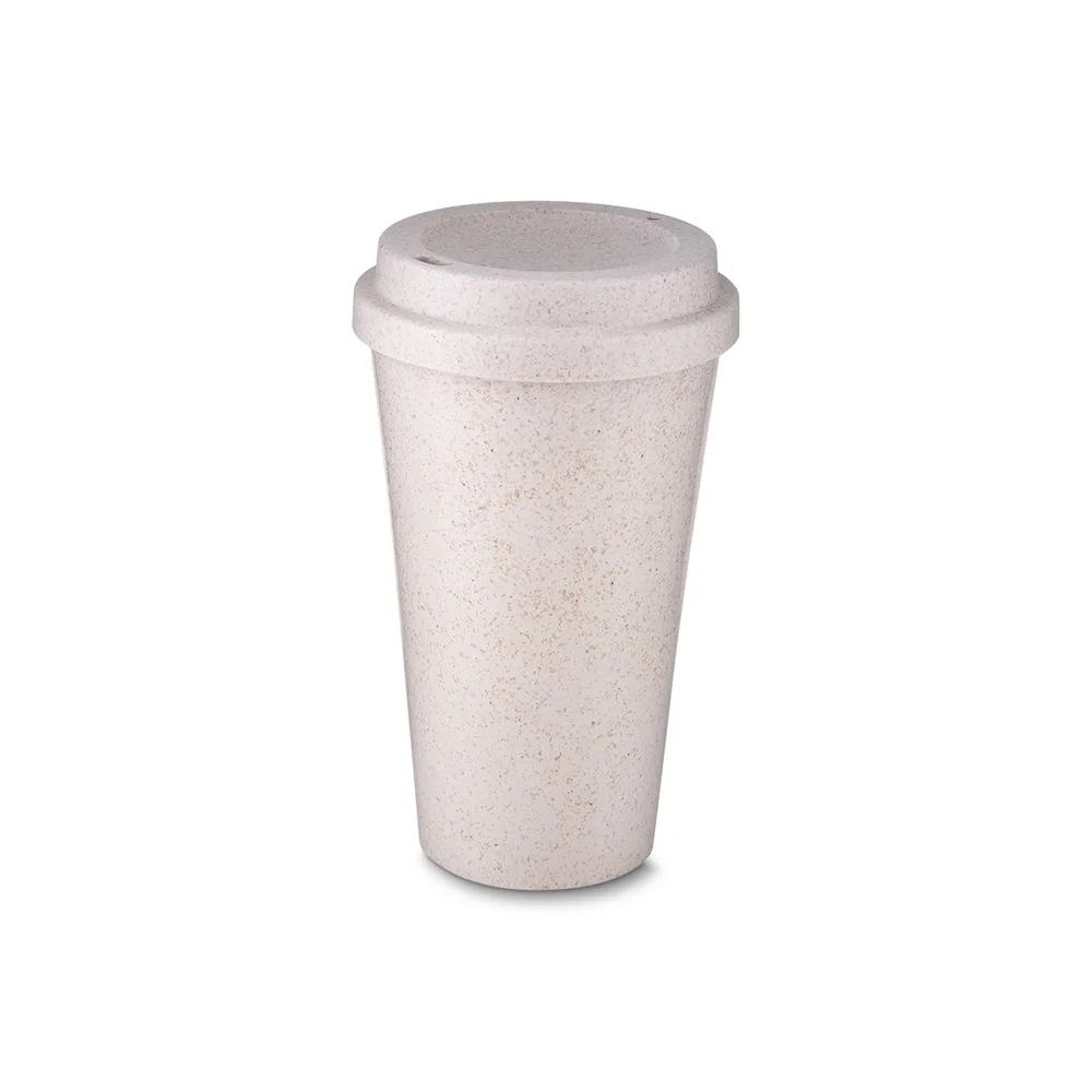 Copo Fibra de Arroz c/ Tampa 550ml