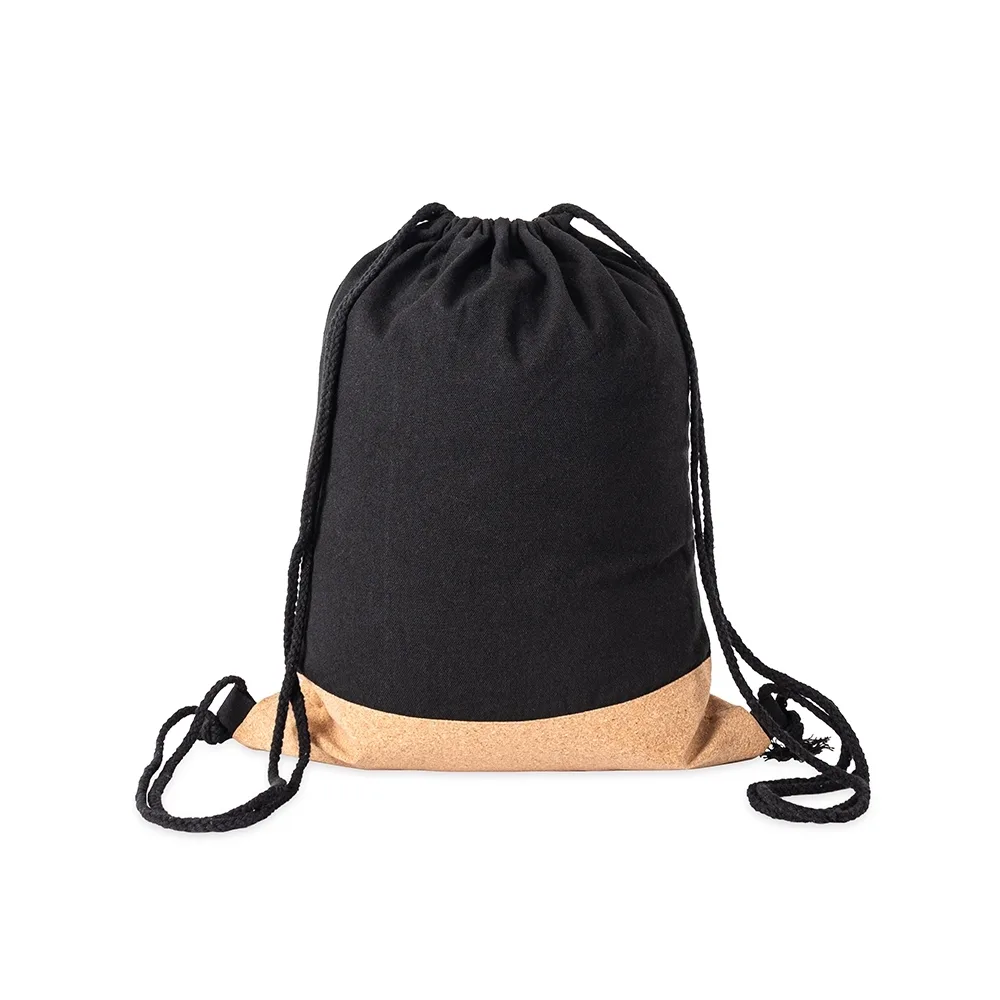 Mochila Saco de Lona e Cortiça - alternativa